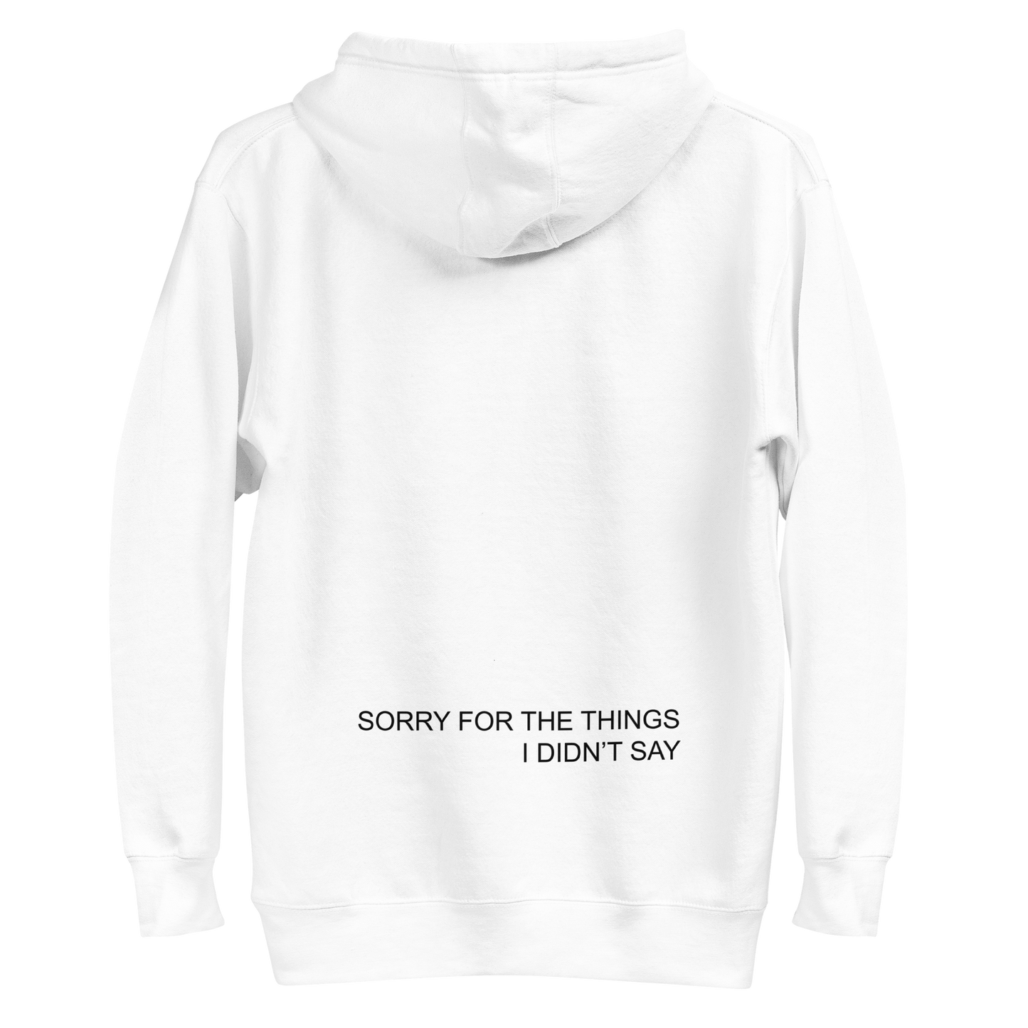 SORRY FOR THE THINGS I DIDN'T SAY HOODIE